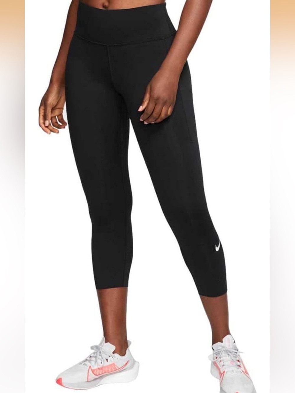 Black Nike Epic Lux Crop Leggings Size S